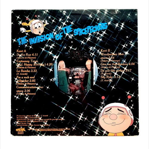 Video Kids The Invasion Of The Spacepeckers LP vinyl like new, Euro-Disco