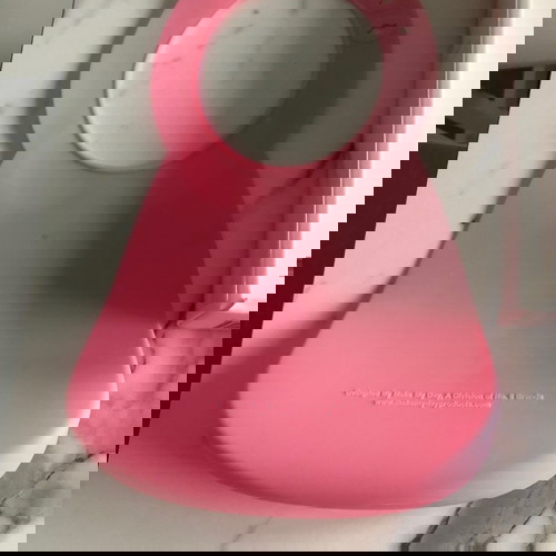 Σαλιάρα σιλικόνης Make My Day Peter Pan 6-36 μηνών 20x28 ροζ