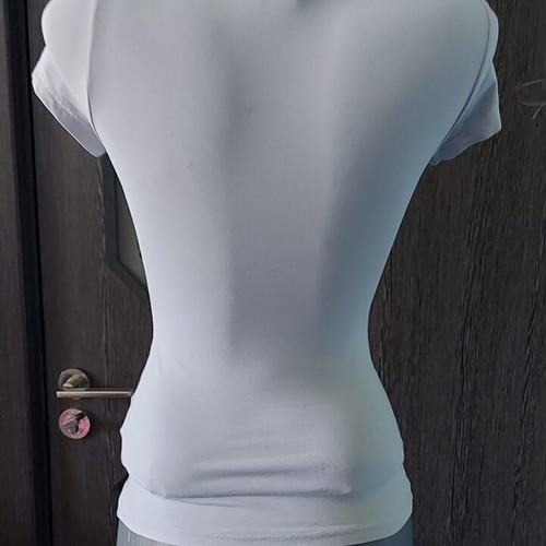 H&M women's tunic blouse light gray used, sizes XS to L
