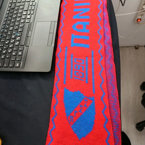 Wool football scarf Panionios like new
