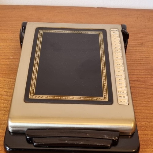 Vintage Bates List Finder Cavalier model phone address book desk