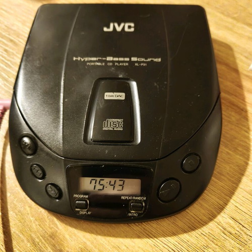 JVC CD player XL-P31 with headphones