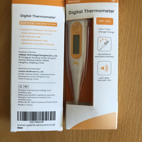 Digital Thermometer DMT-2032 New, pack of 2 for body temperature