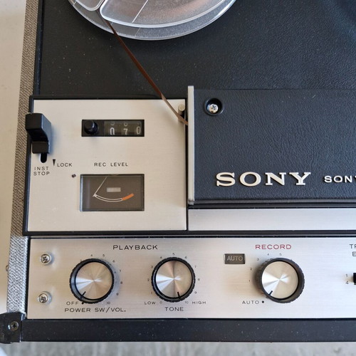 Sony antique tape recorder used