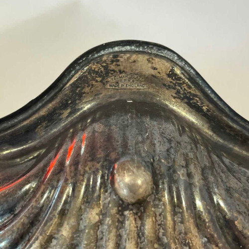 Yemon Vintage EPNS Shell Plate used, made in England 1950s