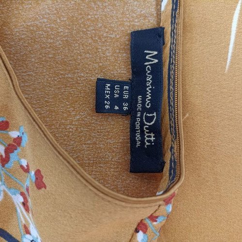 Massimo Dutti silk blouse like new, size S, yellow