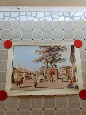 Decorative engraving new, daily scene in Propontis 18th-19th century