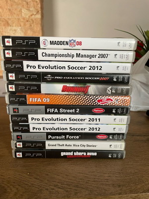PSP games used, all together in good condition