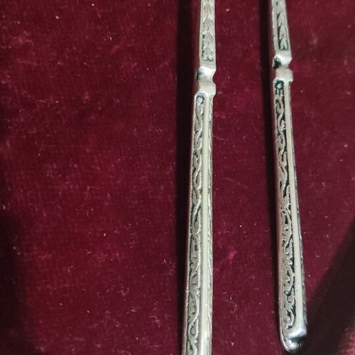 Silver 800 spoons and forks used, set of 14 pieces
