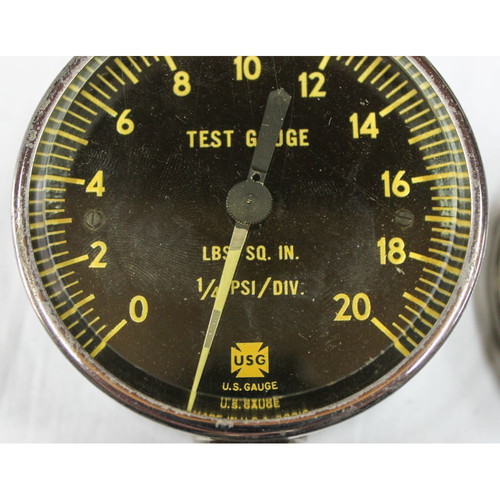 U.S.N American Navy Pressure Gauge and Protective Cap used