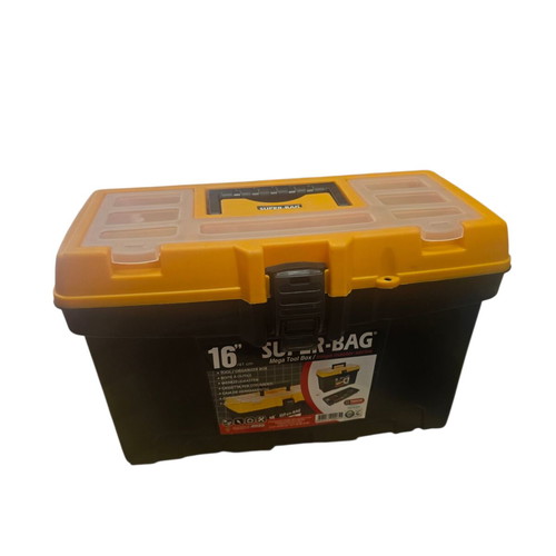 Εργαλειοθήκη Super-Bag 16 ιντσών Mega Master καινούργια, μαύρη και κίτρινη