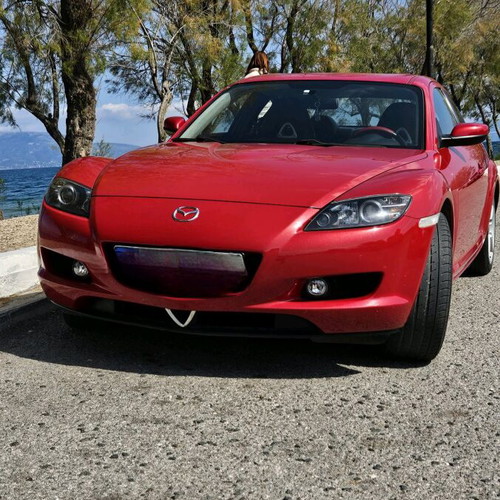 Mazda RX-8 2005 used, red coupe, manual transmission