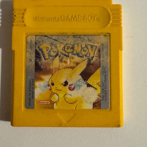 Pokemon Yellow game used for Nintendo Game Boy