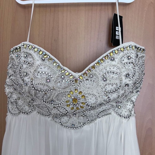 Mikael White Strapless Wedding Dress Plus Size XXL New