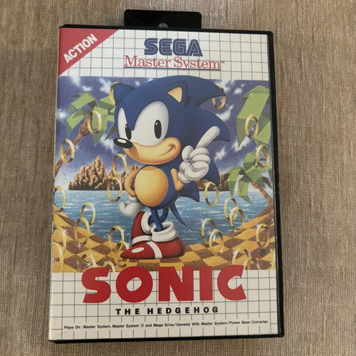Sonic the Hedgehog Sega Master System complete