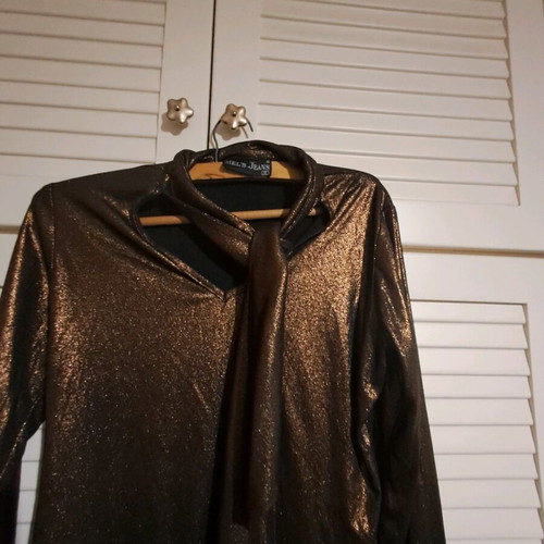 Blouse gold like new, size M, for special events