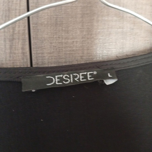 Desirée satin dress like new, size L, black