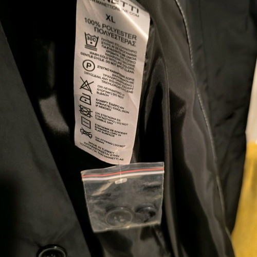 Manetti men's trench coat XL like new, black