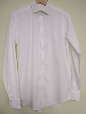 Gutteridge men's shirt M-L like new, white