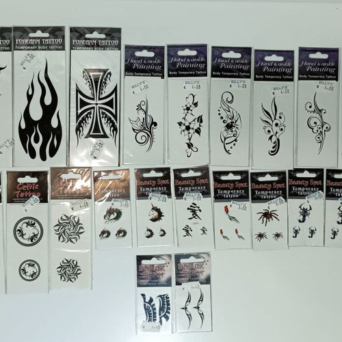 Temporary Body Tattoo Stickers new, pack