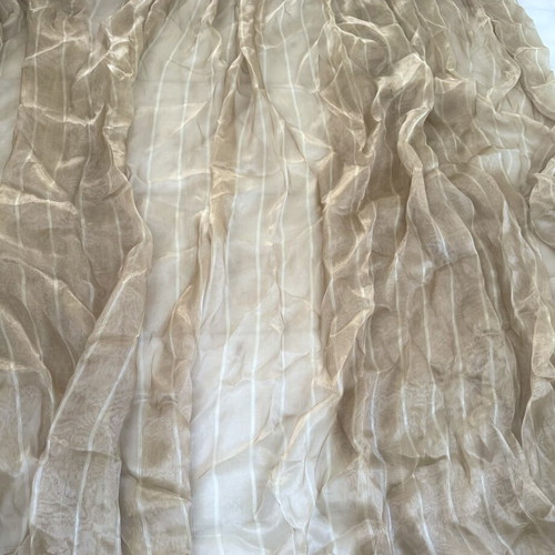 Curtains set of 3 gold beige, like new, large size 2.73x3m