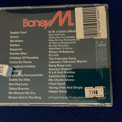 Boney M CD compilation like new, pop