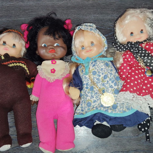 El Greco dolls used with cloth body, set of 4