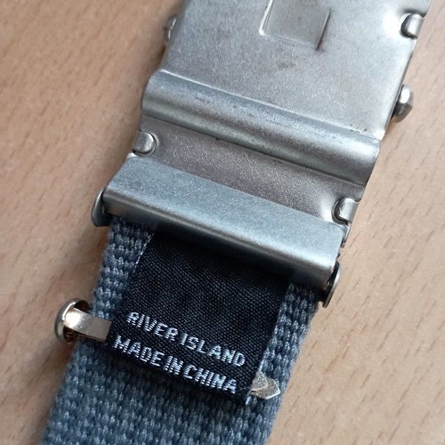 Gray Belt - Length: 115cm (109 until the buckle)
