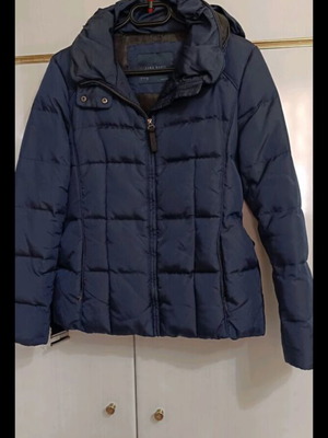 Zara down jacket like new, size M, blue