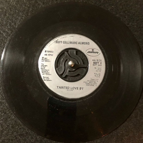 Soft Cell / Marc Almond Tainted Love '91 vinyl used, 7" single, 45 RPM