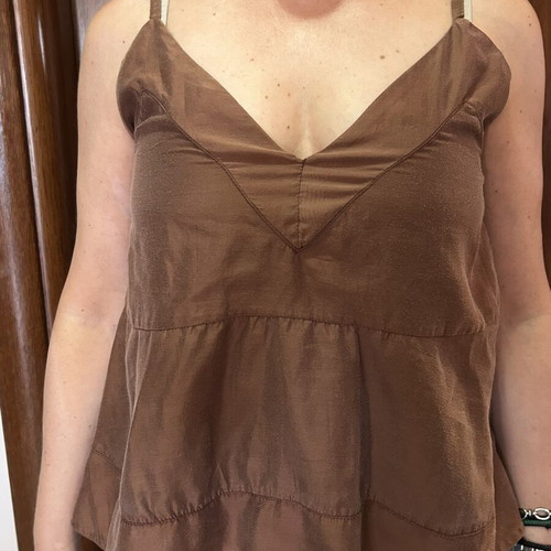 Regalinas brown airy camisole top, size M/L