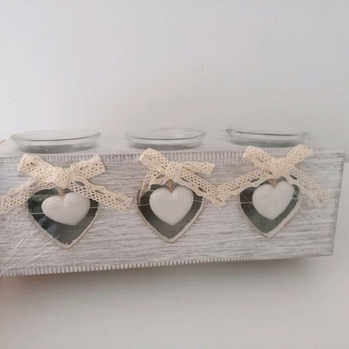 Decorative candles with three holders for tealights new