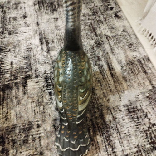 Wooden exotic bird used, large carved sculpture