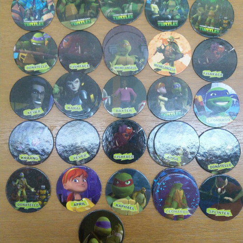 Teenage Mutant Ninja Turtles collectible caps set of 30 like new