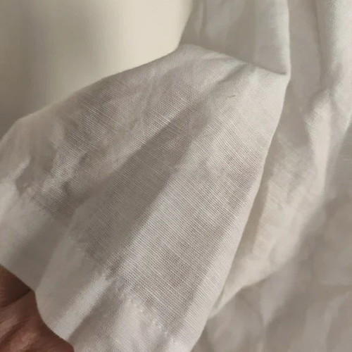 Naracamacie white cotton-linen shirt like new, size M/L