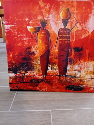 Canvas painting new with African culture theme 40x40