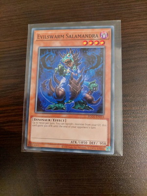 Yu-Gi-Oh Evilswarm Salamandra κάρτα σε πολύ καλή κατάσταση