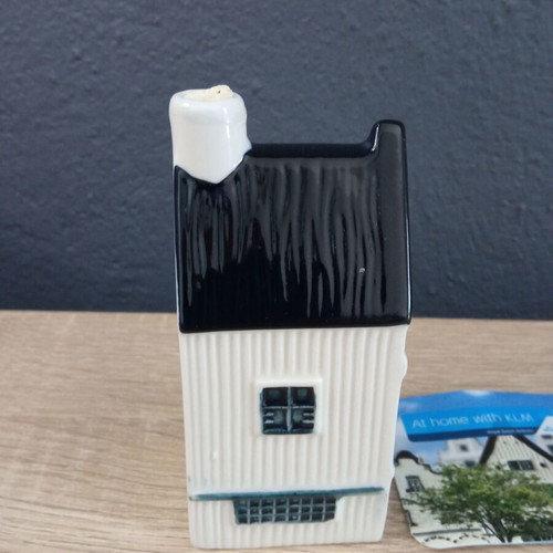 KLM Blue Delft Holland Amsterdam porcelain miniature house used