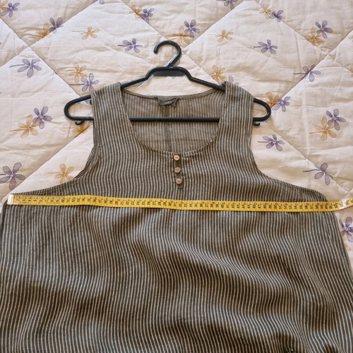 Made in Italy women's dress like new, white and gray, size L