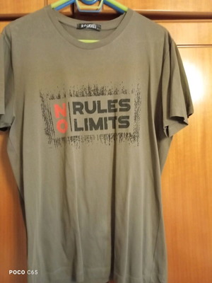 Μπλούζα tshirt No rules No limits μέγεθος Large σαν καινούργιο, μπεζ