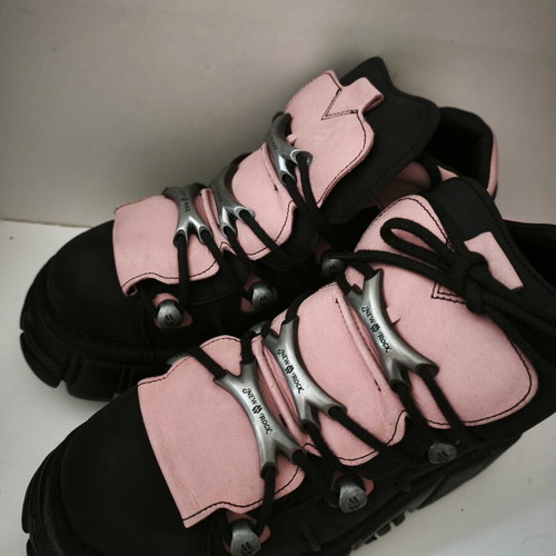 New Rock Nubuck sneakers size 41 black and pink new