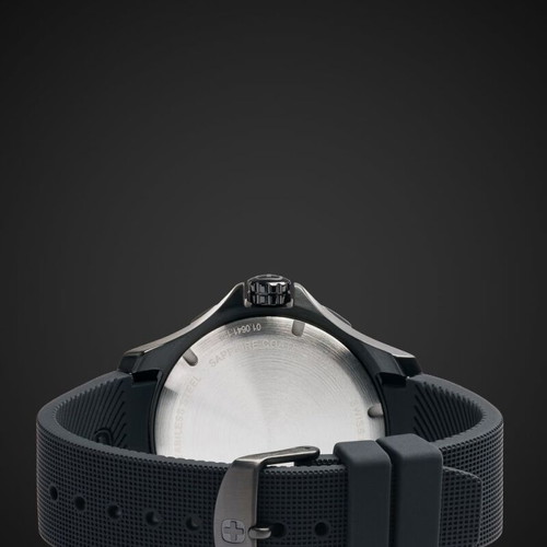 Wenger Seaforce 01.0641.134 43mm Ανδρικό Ρολόι Καινούργιο Μαύρο