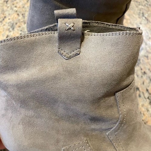 Bershka platform ankle boots used, brown, size 38