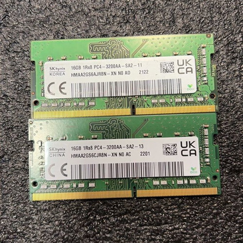 DDR4 SK-Hynix 32GB (2x16GB) PC4-3200AA μεταχειρισμένη SO-DIMM μνήμη