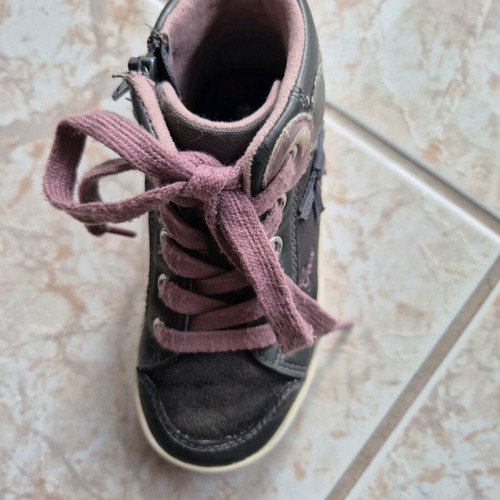 Geox ankle boots like new, gray pink, size 25