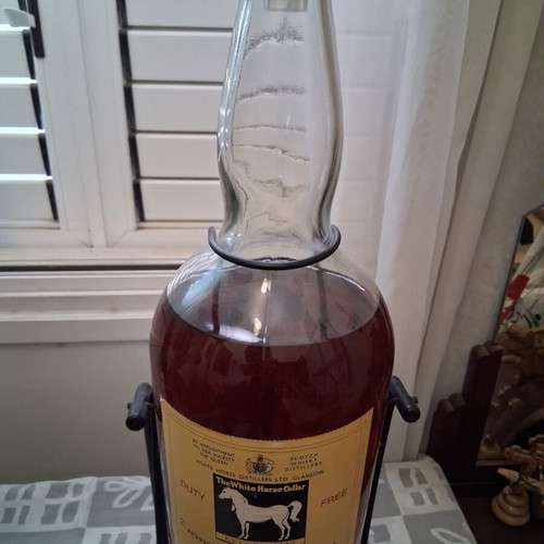 White Horse whiskey bottle 4.5 litre vintage unopened