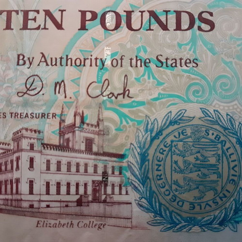 The States of Guernsey 10 Pounds banknote used 1995-2023