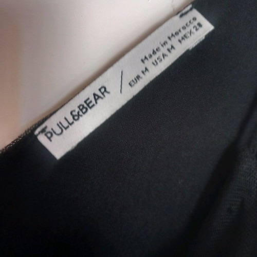 Pull & Bear long dress used, black, two pieces