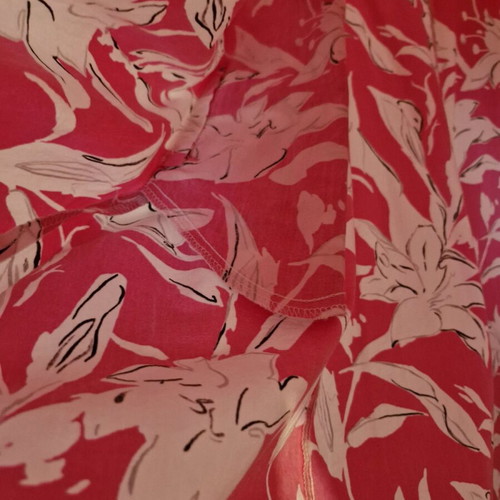 Zara dress with floral print like new, size M, white and pink