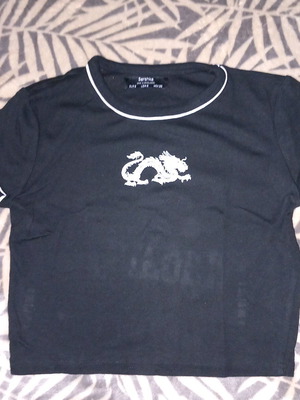 Bershka women's black top size Small